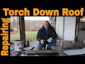 Flat Roof Repair - How to make a repair on a Torch Down Rubber Roof