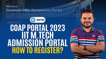 COAP Portal 2023 || IIT MTech Admission Portal | How to register ?