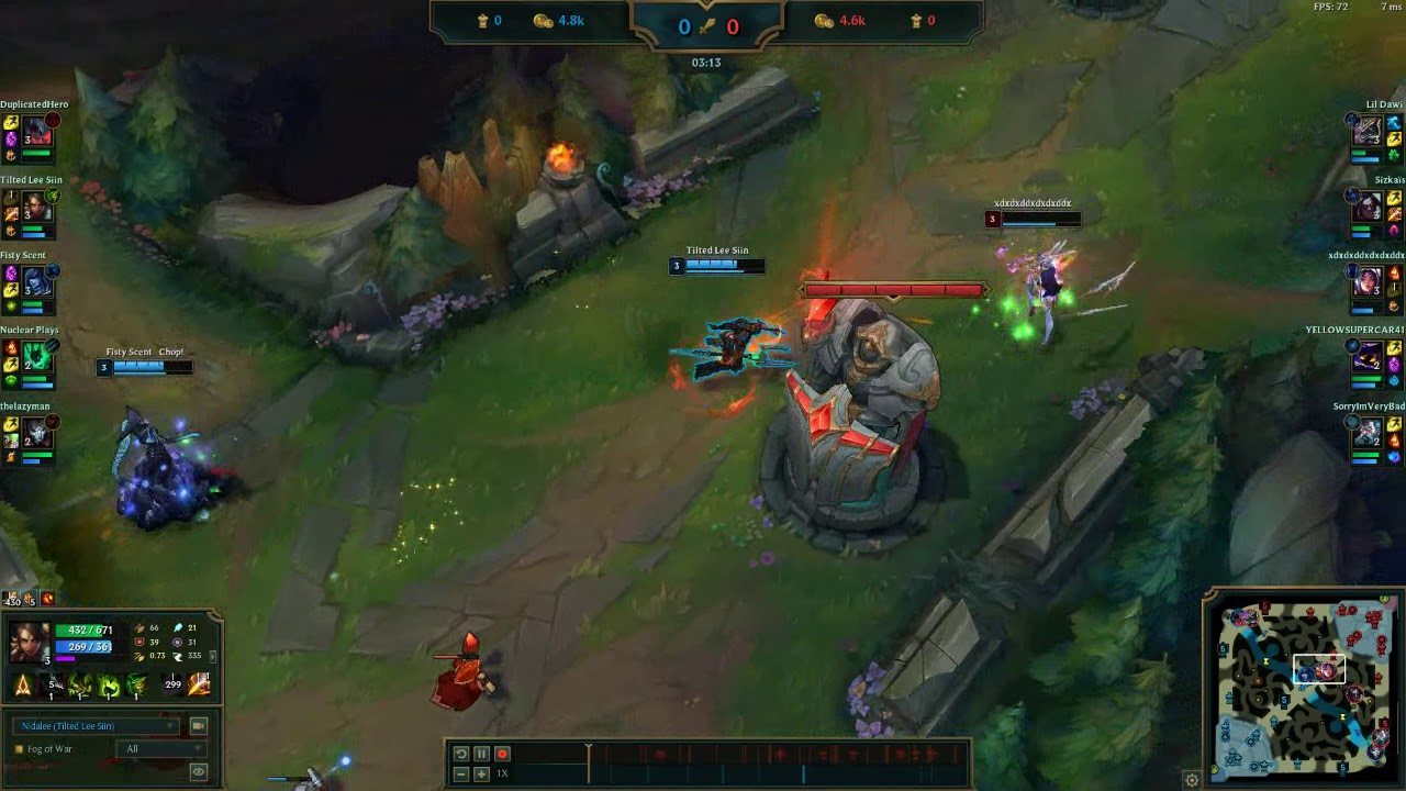 Nidalee with the mindblowing level 3 gank