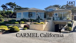 CARMEL (Carmel-by-the-Sea) California - walking + driving tour [4K]
