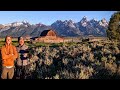 Sunset Splendor~ Discovering the Beauty of Mormon Row Barn at Grand Teton National Park 🌇