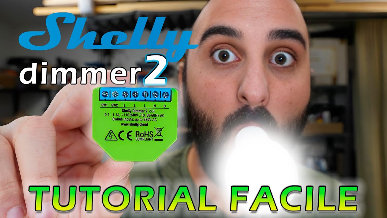 Domotizzare il lampadario. Shelly Dimmer2 Installazione e configurazione semplice.