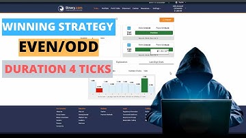 Best Strategy Trading Binary.com || EVEN/ODD Duration 4 ticks
