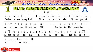 INSTRUMENT NOT BUKU ENDE HKBP NO  559 DEBATA NA SONGKAL JALA NABADIA