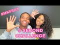 5 second challenge with MKFRAY! | RAIHAANAH