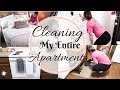 ENTIRE APARTMENT CLEAN WITH ME \\ EXTREME CLEANING MOTIVATION \\ CLEANING ROUTINE 2019