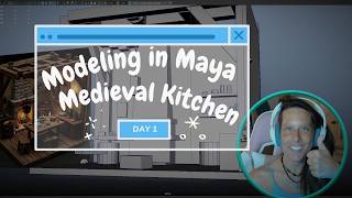 Modeling in Maya - Blocking out a Scene - Day 1