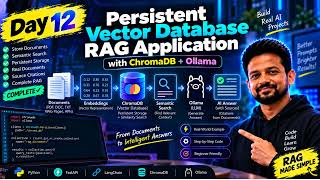 Build a Persistent RAG App with ChromaDB & Ollama | Day 12  #chromadb , #ollama , #RAG
