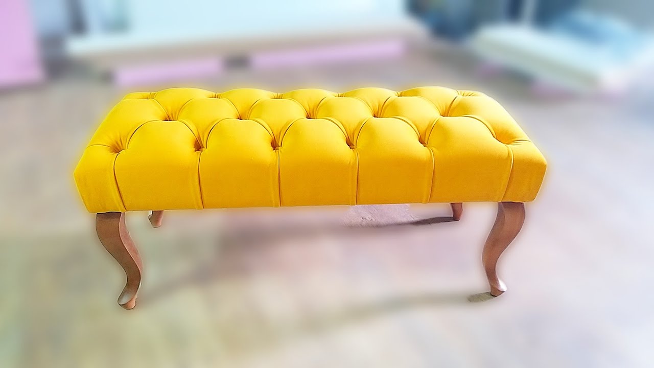 Banquette in a carriage screed | Банкетка в каретной стяжке - YouTube