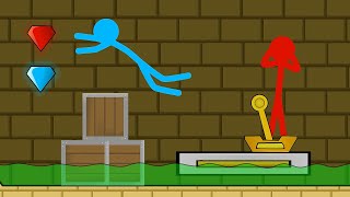 Red and Blue , Stickman Animation - ( Light Place Parkour ) Part 1 screenshot 5
