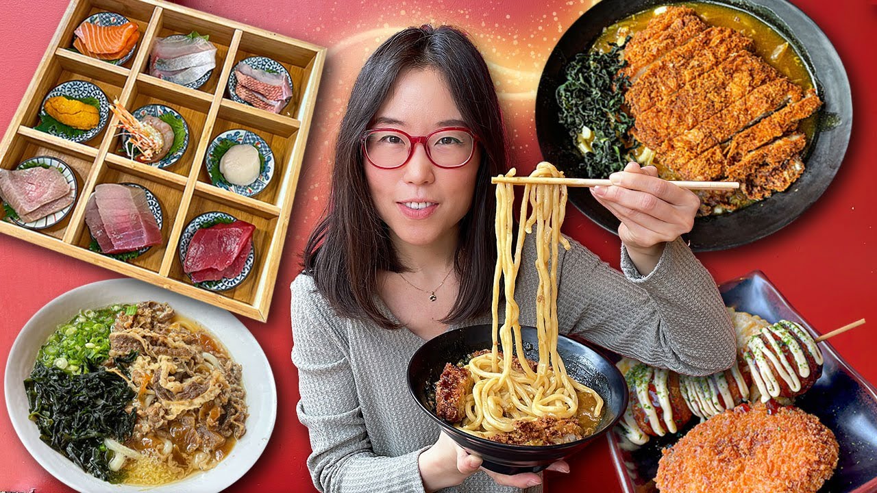 ⁣Curry Katsu Udon Noodles, Luxury Sashimi Box & More! JAPANESE FOOD TOUR in Seattle (Part 1)