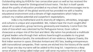 Hamdan Award speech text video