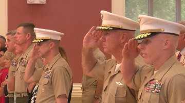 Change of Command aboard Camp Lejeune