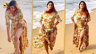Shivani Narayanan Stunning Hot In Beach Walk - Slow Motion