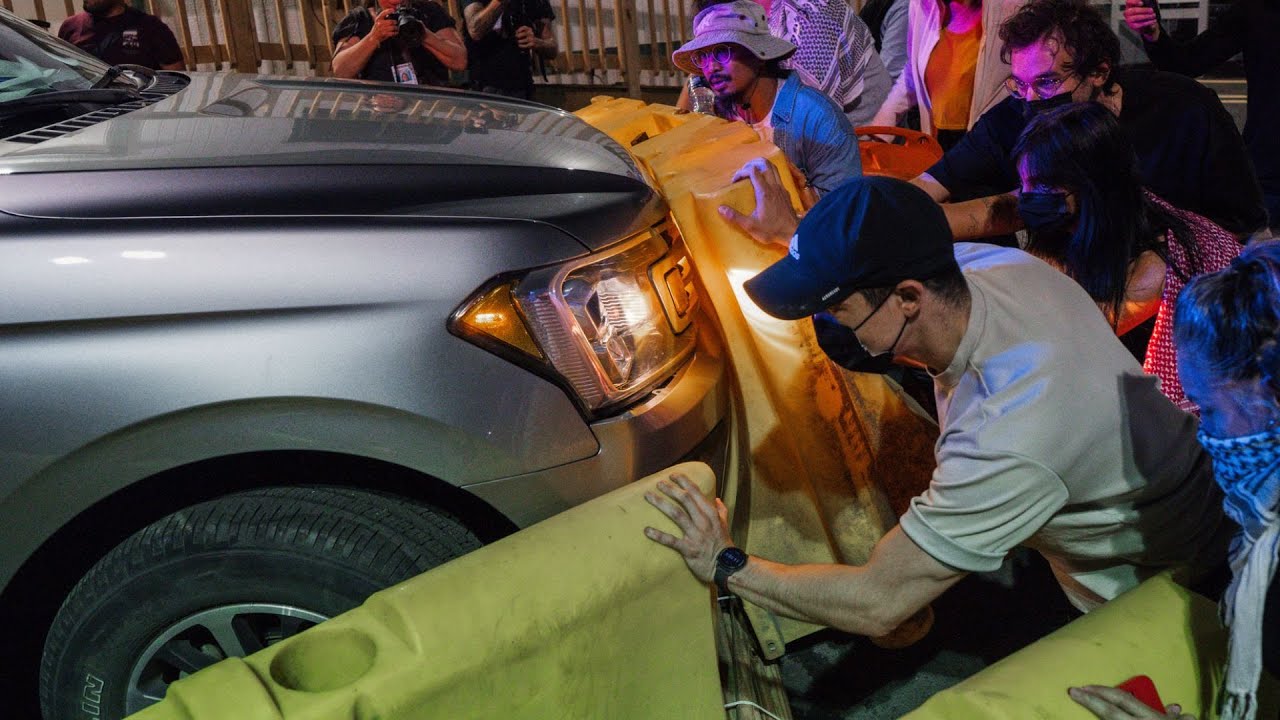 ICE agents clash with protesters after detainees' disturbance at Delaney Hall