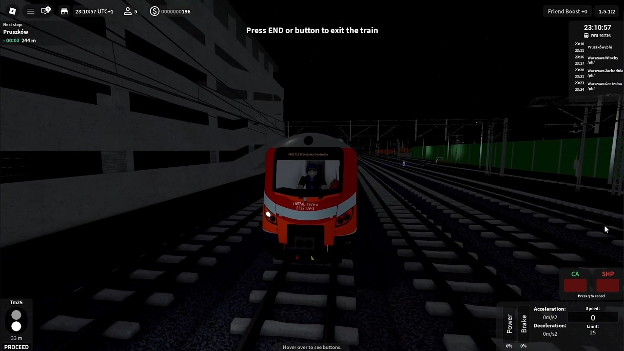 Linia IR1 - EN57AL-1369 ( Polregio ) ( Warsaw Railway ) - Roblox #206