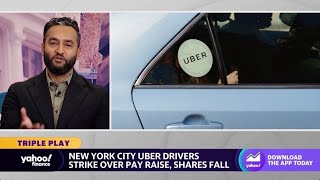 NYC Uber drivers strike for pay raise