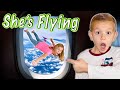 Go flying in an airplane kids imagination trip to florida