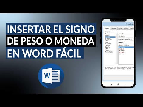 Cómo escribir e insertar el signo de peso o moneda en WORD fácil y rápido