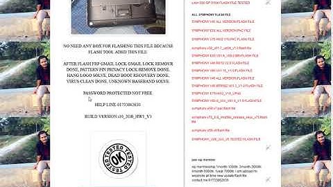 SYMPHONY I10 2GB RAM FRP LOCK REMOVE FULL FLASH FILE 100% OK