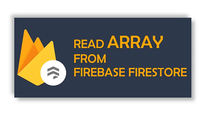 how to read an #array from #firebase #firestore #database