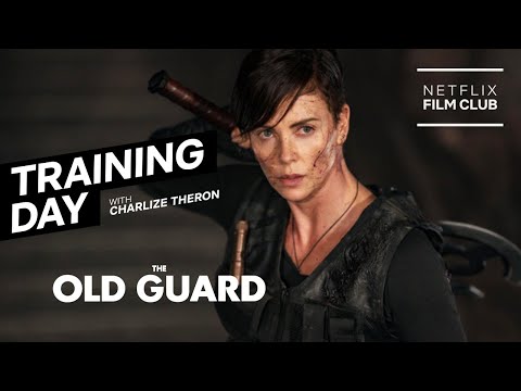 Charlize Theron&#039;s Axe Fight Training on The Old Guard | Netflix