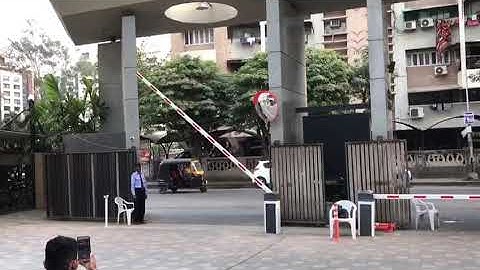 boom barrier at krish enclave done by Krishna home automation +919016042525