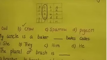 CLASS 5... SUBJECT: ENGLISH... MCQ