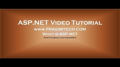 What is ASP.NET Part 1
