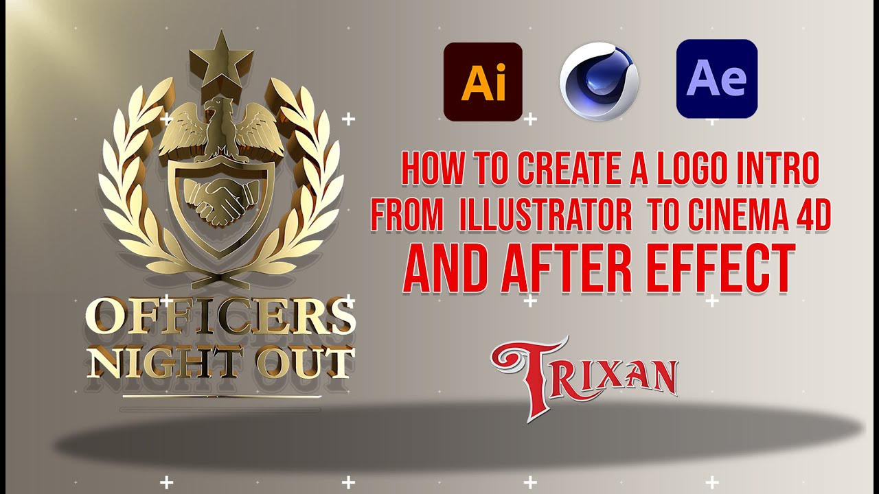 How To Create a Logo Intro From Illustrator To Cinema 4D And After ...