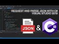 How to request and parse json from url with c sharp visual studio