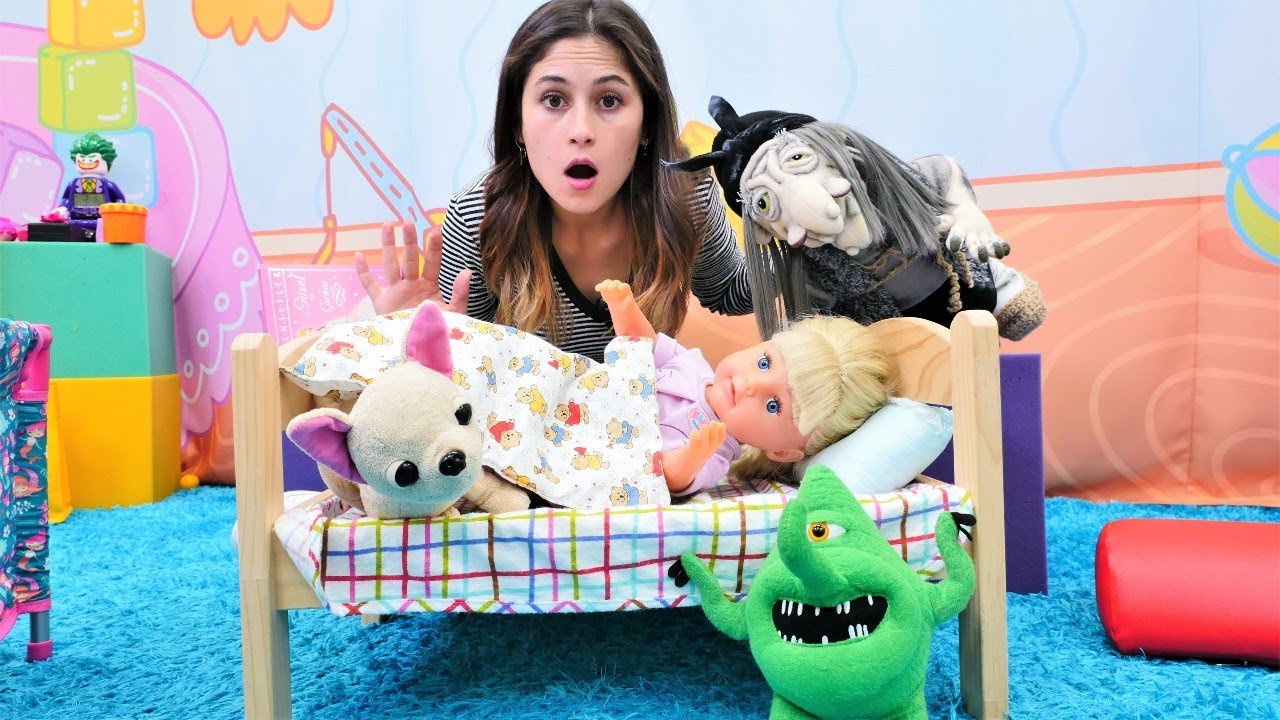 Gül korku filmi izleyip kabus görüyor! Ayşe ile bebek bakma oyunu