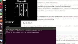 CS50AI Project 0 Tic-Tac Toe game