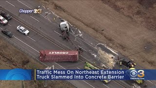 Garden Traffic Flowing Again After Tractor-Trailer Accident Shuts Down Northeast Extension Garden Guide