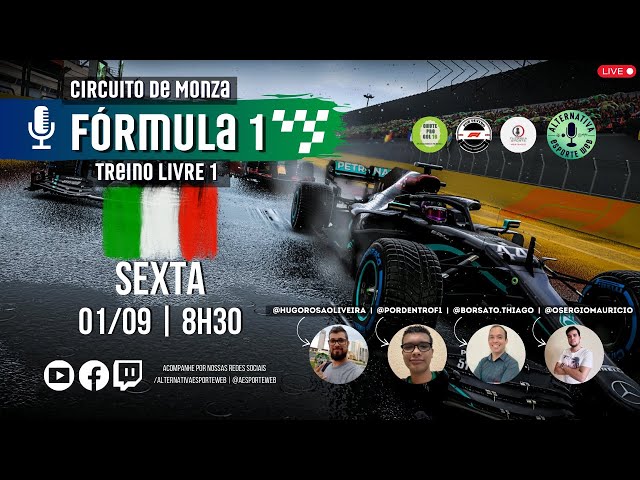 Tempo Real: GP da Itália de F1 2023 – treinos livres ao vivo