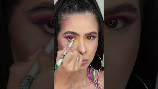 Maquiagem colorida para o carnaval #carnavalmakeup #carnaval