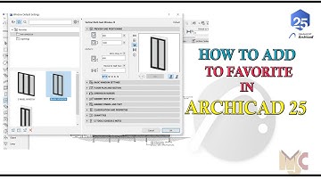 HOW TO ADD TO FAVORITE IN ARCHICAD