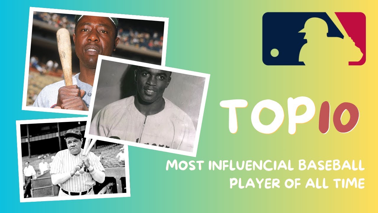 Top 10 Most Influential Baseball Players of All Time.