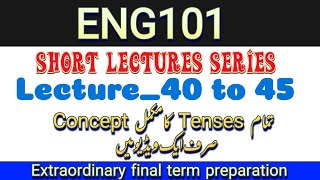ENG101 lecture_40 to 45 | ENG101 Short lectures | en101 final term preparation #vu