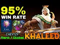 95% Win Rate Khaleed!! 10K MYTHICAL GLORY PLAYER!! - Top 1 Global Khaleed by CHEYTZY - MLBB