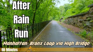 Virtual Run #374 NYC | High Bridge to Hudson River Greenway Loop (99 min)
