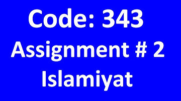AIOU Solved Assignment No 2 Code 343 Autumn - 2020 | Best Baloch