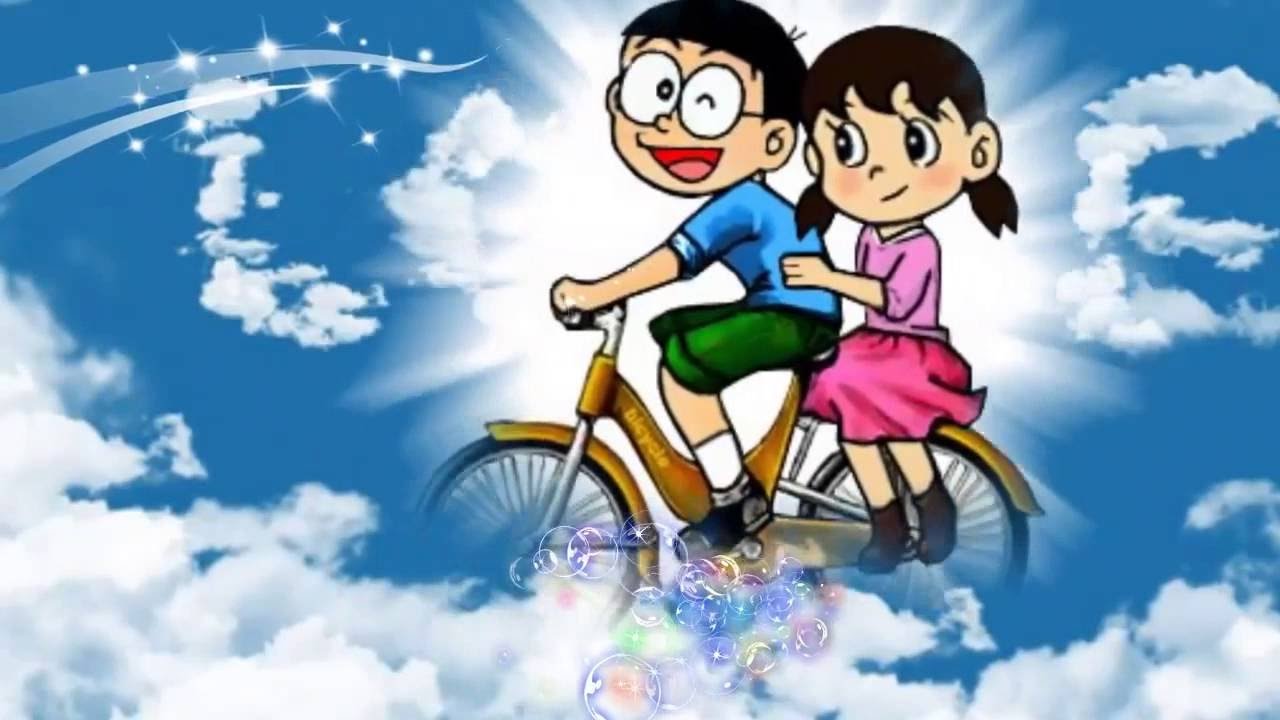 Nobita and Shizuka cute love story - YouTube