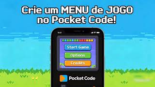 COMO FAZER MENU SIMPLES NO POCKET CODE TUTORIAL