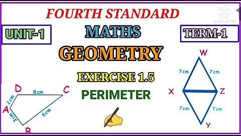 #FOURTH STANDARD#TERM-1#MATHS#   #UNIT-1#GEOMETRY#EXERCISE-1.5#            #PERIMETER#ENGLSH MEDIUM#