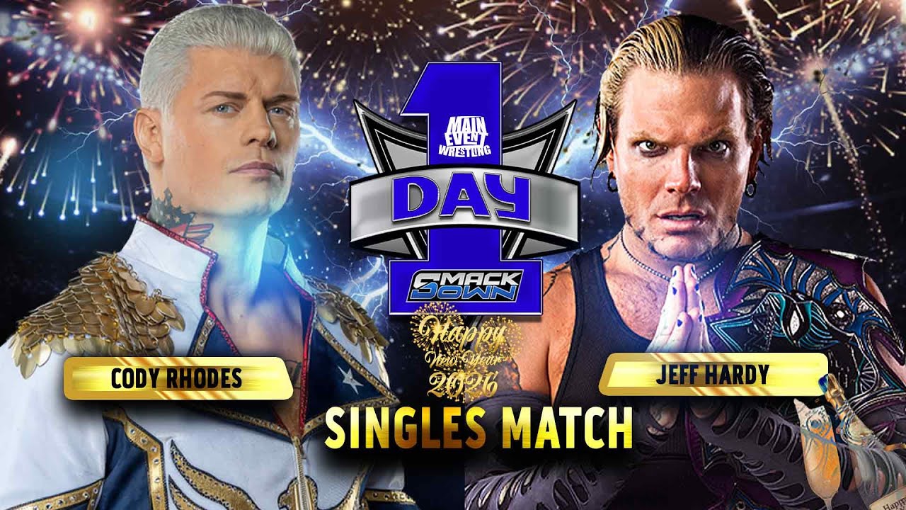 MEW Jeff Hardy vs Cody Rhodes | Singles Match: SmackDown