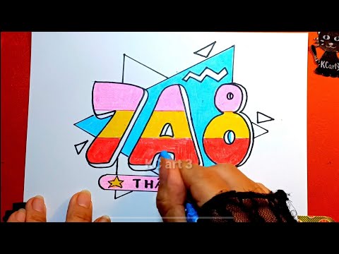 Video Thiết kế Logo Tên Lớp - 7A8 - LOGO DẠNG CHỮ | Draw... - youtube