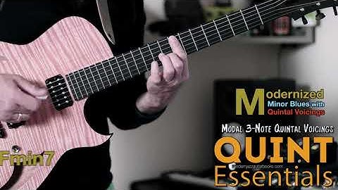 Modernized "Minor Blues" with Quintal Voicings - QUINT-Essentials (Modal 3-Note Quintal Voicings)