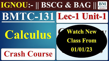 BMTC 131 Crash Course Lec-1 (Unit-1 Complete) || With 12 Years PYQs || IGNOU Dec 2022 Exam.
