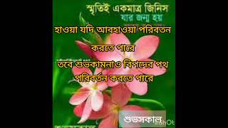 Morning Subo Sokal Bangla Status